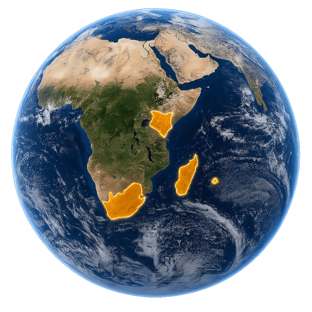 Océan Indien depuis l'espace